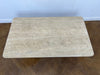 Marble Coffee Table on Chevron Base