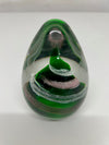 Vintage Kerry Glass Hand Blown Egg Shaped Paperweight