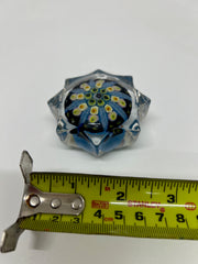 Vintage Strathearn Scottish Miniature Millefiori Glass Star Paperweight