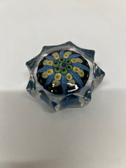 Vintage Strathearn Scottish Miniature Millefiori Glass Star Paperweight