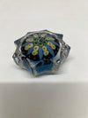 Vintage Strathearn Scottish Miniature Millefiori Glass Star Paperweight