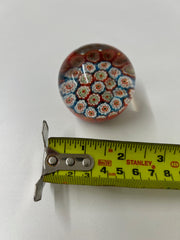 Vintage Strathearn Scottish Millefiori Miniature Glass Paperweight