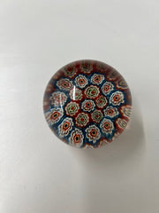 Vintage Strathearn Scottish Millefiori Miniature Glass Paperweight