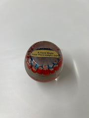 Vintage Strathearn Scottish Millefiori Miniature Glass Paperweight
