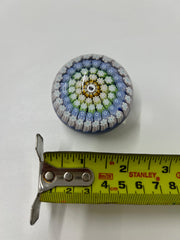 Vintage Caithness Scottish Whitefriars Glass Butterfly Cane Paperweight 1994
