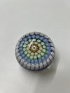 Vintage Caithness Scottish Whitefriars Glass Butterfly Cane Paperweight 1994
