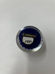 Vintage Caithness Scottish Whitefriars Glass Butterfly Cane Paperweight 1994