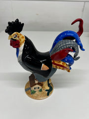 Ceramic Rooster Figurine from "The Poultry in Motion" Collection by Sharon Neuhas (1946-2017) "Gone with the Wing"