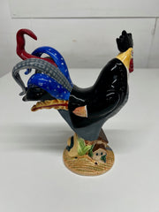 Ceramic Rooster Figurine from "The Poultry in Motion" Collection by Sharon Neuhas (1946-2017) "Gone with the Wing"