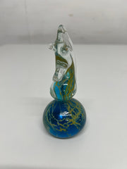 Vintage Mdina Malta Art Glass Seahorse Paperweight