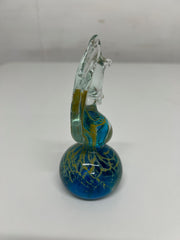Vintage Mdina Malta Art Glass Seahorse Paperweight