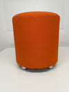 Orangebox Fletcher Orange Cloth Drum Stool