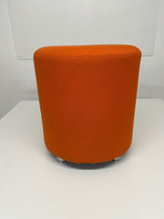 Orangebox Fletcher Orange Cloth Drum Stool