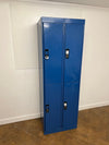 Used Blue Steel Personnel 2 Door Lockers (Sold in Pairs)