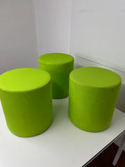 Orangebox Fletcher Green Cloth Drum Stool.