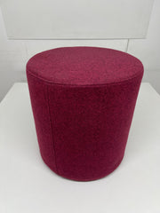 Orangebox Fletcher Mauve Cloth Drum Stool.