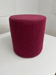 Orangebox Fletcher Mauve Cloth Drum Stool.