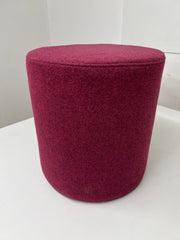 Orangebox Fletcher Mauve Cloth Drum Stool.
