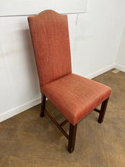 A Wooden Framed Upholstered, High Back Bedroom Chair.