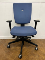 Used Senator Sprint Operator Chair in Light Blue Cloth