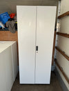 Used Vitra White Wooden 2 Door Cupboard