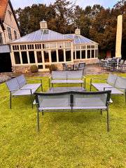 Bespoke High End Aluminium Framed Heavyweight Garden Bench (2 x Seater)