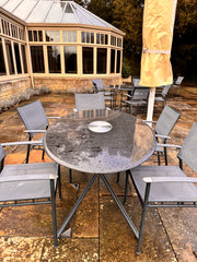 Bespoke High End Oval Marble Garden Table 1600mm x 1000mm