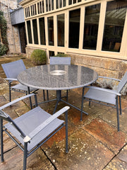 Bespoke High End Marble Garden Table 940mm Diameter