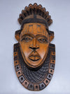 Antique Carved Wooden African Wall Mask "Queen Idia"