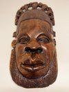 Antique Hand Carved  Large Wooden African Mask