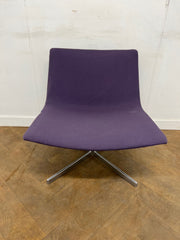 Used Arper Catifa 80 Chair in Purple Cloth