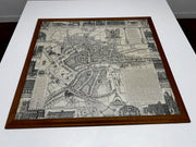 Vintage Reproduction Map "An Exact Delineation of the Famous City of Bristol & Suburbs" by Jacobus Millerd 1673