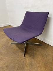 Used Arper Catifa 80 Chair in Purple Cloth