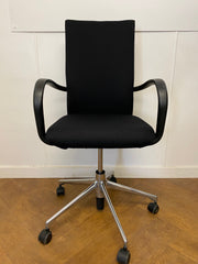 Vitra AC1 Re-Upholstered in Black cloth