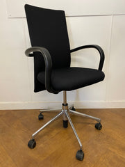 Vitra AC1 Re-Upholstered in Black cloth