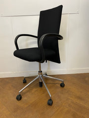 Vitra AC1 Re-Upholstered in Black cloth