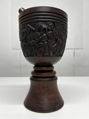 Hand Carved African Wooden Mortar and Pestle
