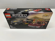 LEGO SPEED CHAMPIONS "CHEVROLET CORVETTE C8.R RACE CAR AND 1969 CHEVROLET CORVETTE" 76903