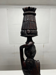 Vintage Indonesian Balinese Hardwood Carved Woman figurine