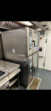 A Commercial Stainless Steel Rational Double Oven Model: SCCWE