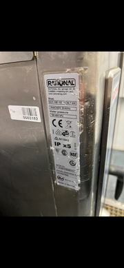 A Commercial Stainless Steel Rational Double Oven Model: SCCWE