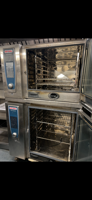 A Commercial Stainless Steel Rational Double Oven Model: SCCWE