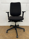 Used Steelcase Reply Swivel Chair in Black Cloth. REDUCED TO CLEAR! NOW ONLY £115.00+VAT