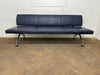 Vintage Vitra Area Dark Blue Leather Sofa Designed by Antonio Citterio Circa 1990's