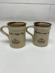 A Pair of Commemorative Coffee Mugs "Charles & Diana" by the Welsh Beaker Company 29th July 1981