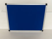 Used Blue Cloth Aluminium Framed Noticeboard/Pinboard