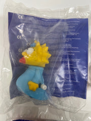 A Set of 4 The Simpsons Plastic Toys from Burger King Kids Club 1998 (NEW)