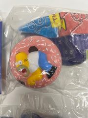A Set of 4 The Simpsons Plastic Toys from Burger King Kids Club 1998 (NEW)