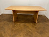 Used Light Beech 1800mm x 100mm>800mm Barrel Shaped Meeting Table