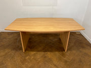 Used Light Beech 1800mm x 100mm>800mm Barrel Shaped Meeting Table